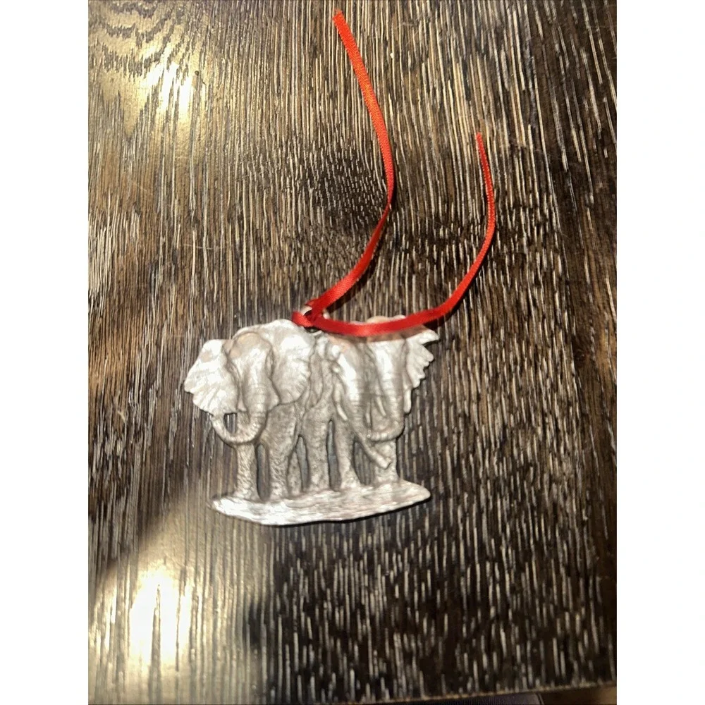 Elephant Pewter Ornament Zoo Knoxville 2023